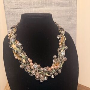 Light pink and sage Multicolor fun Necklace